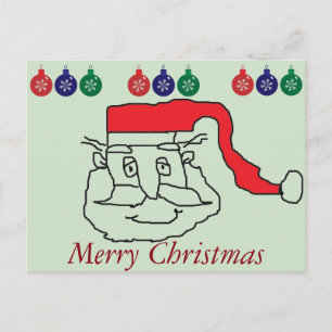 Santa Claus Feiertagspostkarte