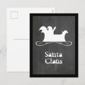 Santa Claus Feiertagspostkarte (Vorne/Hinten)