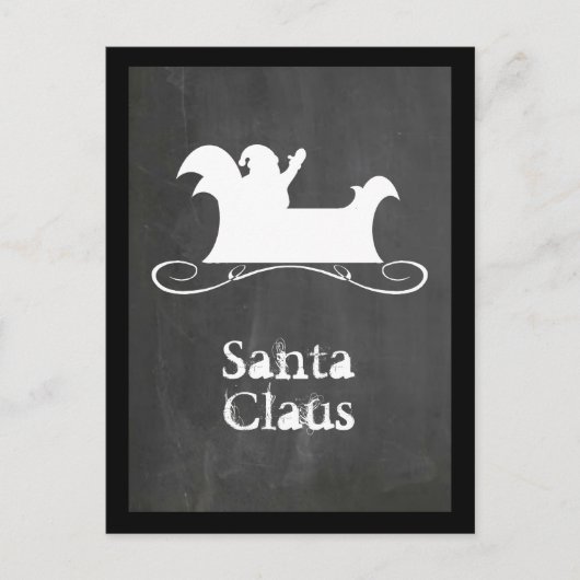 Santa Claus Feiertagspostkarte (Vorderseite)