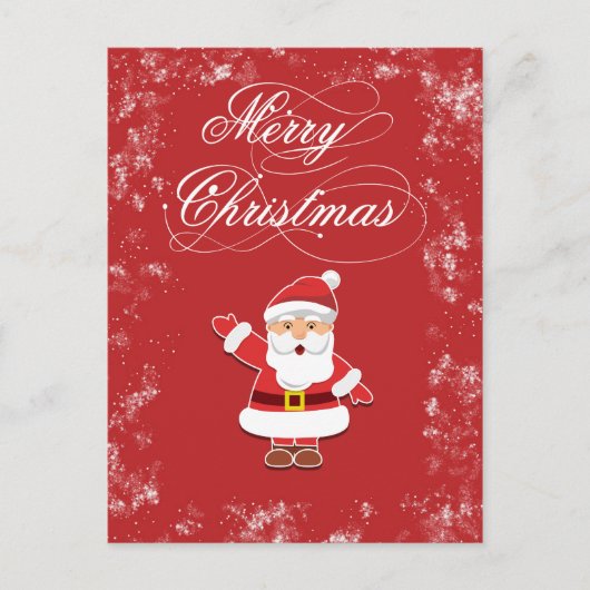 Santa Claus Feiertagspostkarte (Vorderseite)