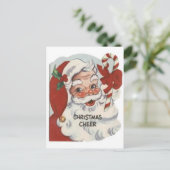 Santa Claus Feiertagspostkarte (Stehend Vorderseite)