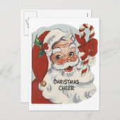 Santa Claus Feiertagspostkarte (Vorne/Hinten)