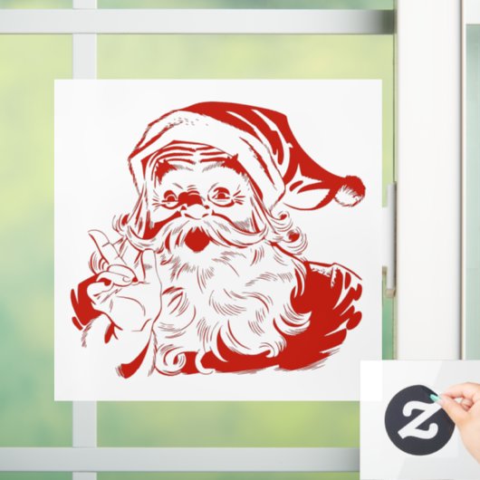 Santa Claus Fensteraufkleber (Zuhause)