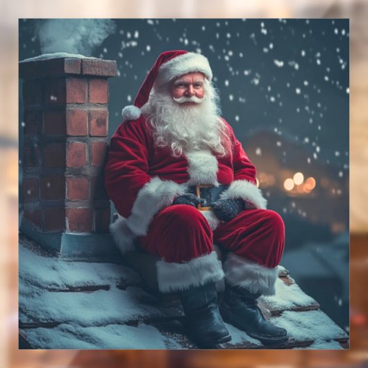 Santa Claus Fensterklammer Fensteraufkleber (Blatt 2)