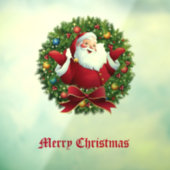 Santa Claus Fensterklammer Fensteraufkleber (Blatt 3)