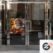 Santa Claus Fensterklammer Fensteraufkleber (Büro Tür)