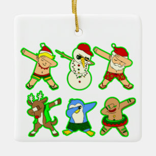 Santa Claus Ferien Weihnachten Keramikornament