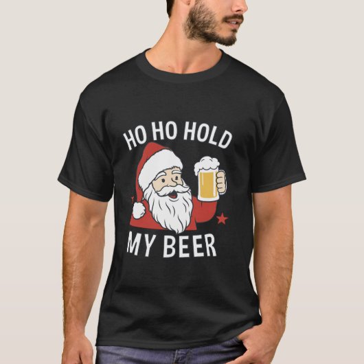 Santa Claus Festive Beer Cheer T-Shirt (Vorderseite)