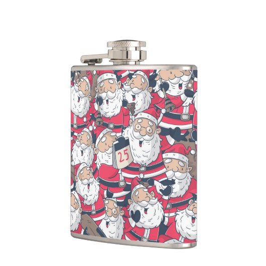 Santa Claus Flachmann (Links)