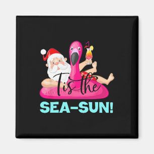 Santa Claus Flamingo Schwimmkörper Tis Die Meer-So Magnet