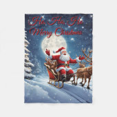 Santa Claus Fleece Blanket (Vorderseite)