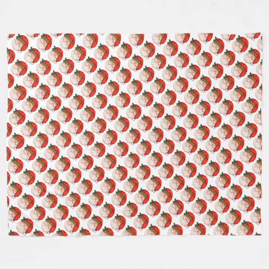 Santa Claus Fleecedecke (Vorderseite (Horizontal))