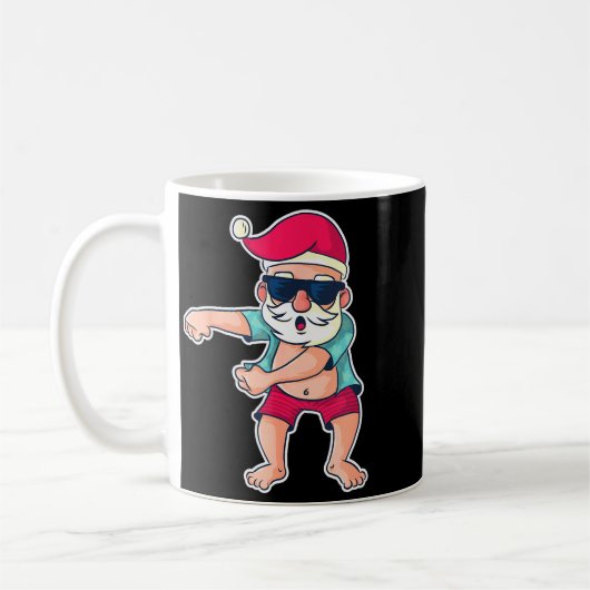 Santa Claus Floss Dance Christmas X-mas Gift Kaffeetasse (Links)