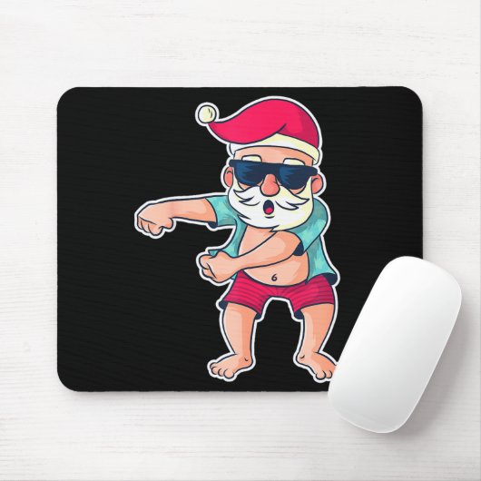 Santa Claus Floss Dance Christmas X-mas Gift Mousepad (Mit Mouse)