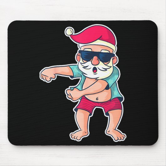 Santa Claus Floss Dance Christmas X-mas Gift  Mousepad (Vorne)