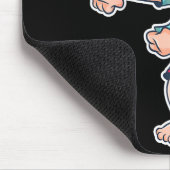 Santa Claus Floss Dance Christmas X-mas Gift Mousepad (Ecke)