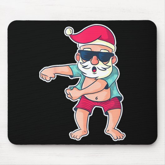 Santa Claus Floss Dance Christmas X-mas Gift Mousepad (Vorne)