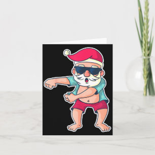 Santa Claus Floss Tanz Weihnachten X-mas Geschenk  Karte