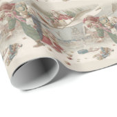 Santa Claus Flying Toys Weihnachtsbaumkinder Geschenkpapier (Rolleneckpunkt)