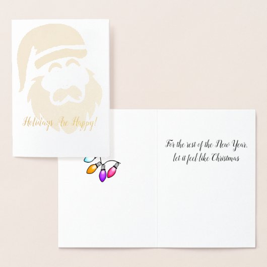 Santa Claus Foil Folienkarte (Anzeige)