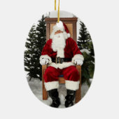 Santa Claus Foto Keramik Ornament (Hinten)