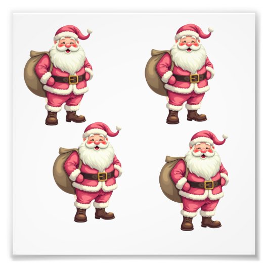 Santa Claus Fotodruck (Vorne)