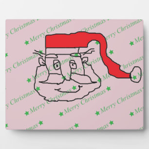 Santa Claus Fotoplatte