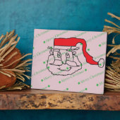 Santa Claus Fotoplatte (Seite)