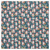 Santa Claus & Friends Pattern Stoff (Muster)