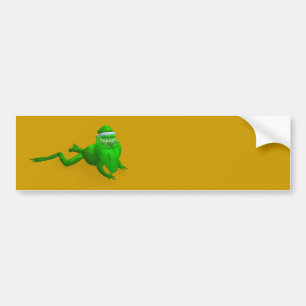 Santa Claus Frog Autoaufkleber