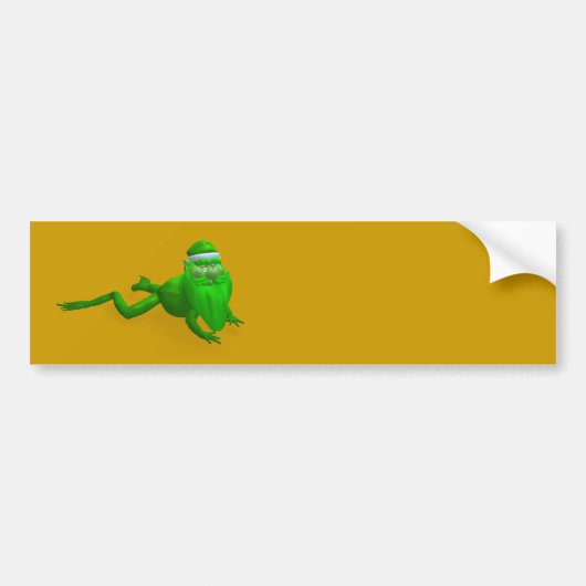 Santa Claus Frog Autoaufkleber (Vorne)