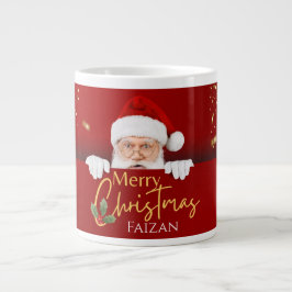 Santa Claus Frohe Weihnachten Individuelle Name Ka Jumbo-Tasse