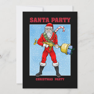 Santa Claus Frohe Weihnachten Teil 2 Einladung