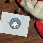 Santa Claus | Frohe Weihnachts-Blue Stickers