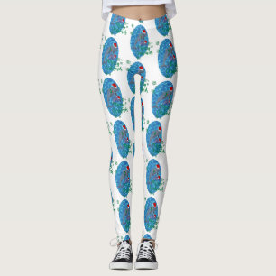 Santa Claus frohe Weihnachtsdelfine Leggings