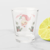 Santa Claus Frohe Weihnachtsgeschosse Party Schnapsglas (Rückseite)