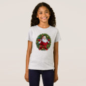 Santa Claus Fun Christmas Girl's T - Shirt (Vorne ganz)