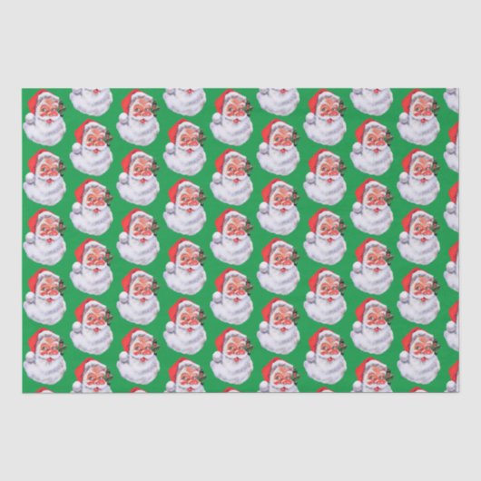 Santa Claus Fun Kinder Weihnachtsgeschenk Seidenpapier (Vorderseite)