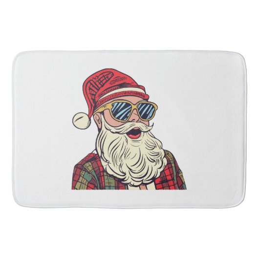 Santa Claus - Funny Badematte (Vorderseite)