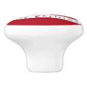 Santa Claus Funny Christmas Keramik Knob Keramikknauf (Seitenansicht)