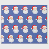 Santa Claus Funny Frohe Weihnachten Geschenkpapier (Flach)