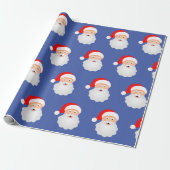 Santa Claus Funny Frohe Weihnachten Geschenkpapier (Ungerollt)