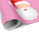 Santa Claus Funny Frohe Weihnachten Geschenkpapier (Rolleneckpunkt)
