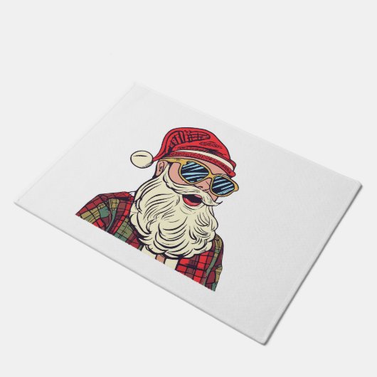 Santa Claus - Funny Fußmatte (Schrägansicht)
