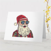 Santa Claus - Funny Karte (Gelbe Blume)