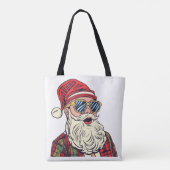 Santa Claus - Funny Tasche (Rückseite)