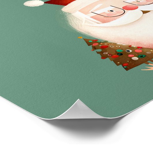 Santa Claus Funny Zitat Poster (Ecke)