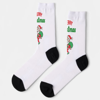 Santa Claus Fußballspielen Funny Niedlich Socken