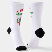 Santa Claus Fußballspielen Funny Niedlich Socken (Gewinkelt)