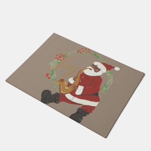 Santa Claus Fußmatte (Schrägansicht)